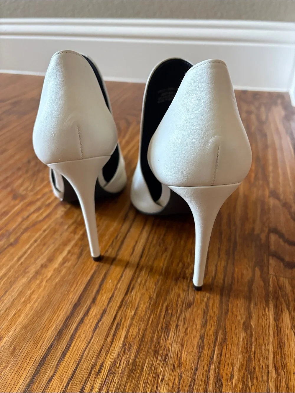 Steve Madden white Pointed Toe High Heel Dolly Booties